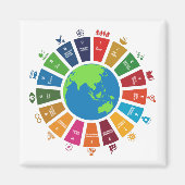 Algemene doelstellingen VN SDG 2030 Magneet (Voorkant)