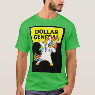 Algemene dollar Unicorn Dabbing T-shirt