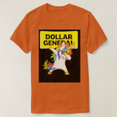 Algemene dollar Unicorn Dabbing T-shirt (Design voorkant)