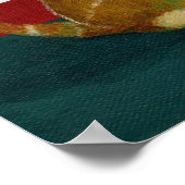 Algemene druk op het canvas poster (Hoek)