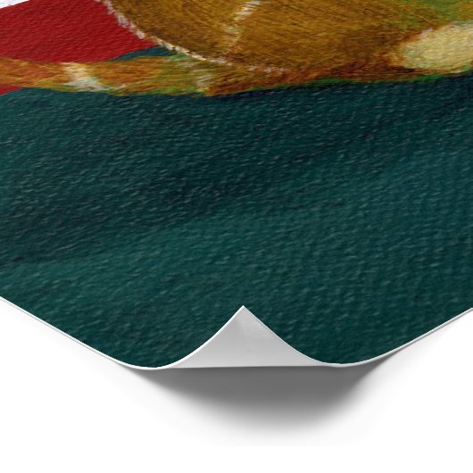 Algemene druk op het canvas poster (Hoek)