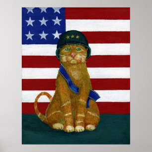 Algemene druk op het canvas poster