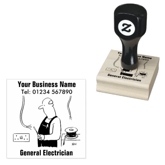 Algemene Elektricien Rubberzegel Rubberstempel (Gestempeld)