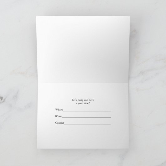 Algemene Feestuitnodiging, Crowd Under the Stars Kaart (Binnen)