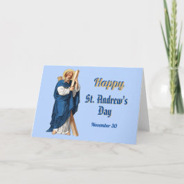 Algemene gelukwenskaart voor St. Andreasdag Kaart