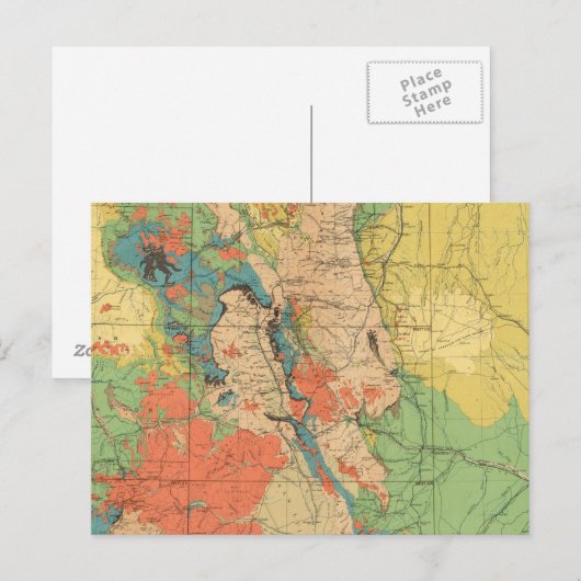 Algemene geologische kaart van Colorado (Voorkant / Achterkant)
