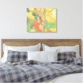Algemene geologische kaart van Colorado Canvas Afdruk (Insitu (Slaapkamer))