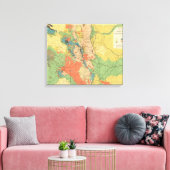 Algemene geologische kaart van Colorado Canvas Afdruk (Insitu (Woonkamer))