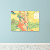 Algemene geologische kaart van Colorado Canvas Afdruk (Insitu (Houten vloer))
