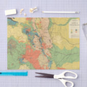 Algemene geologische kaart van Colorado Tissuepapier (Craft)