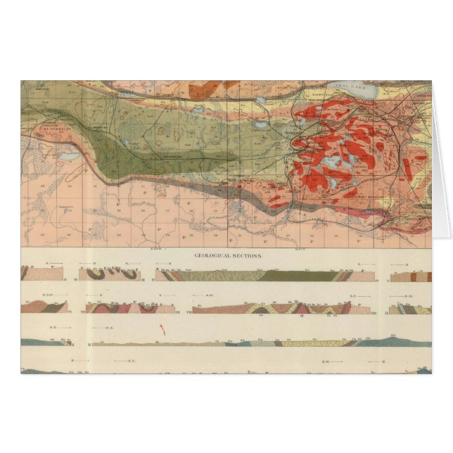 Algemene geologische kaart van het district Marque (Voorkant Horizontaal)