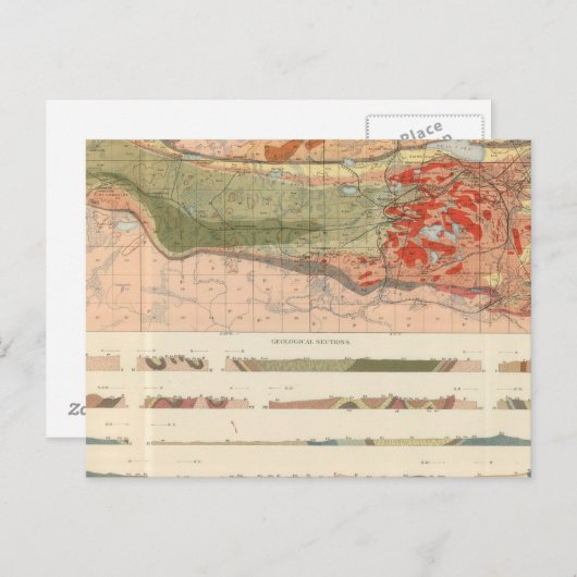 Algemene geologische kaart van het district Marque (Voorkant / Achterkant)