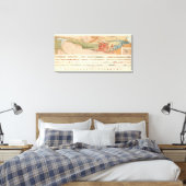 Algemene geologische kaart van het district Marque Canvas Afdruk (Insitu (Slaapkamer))