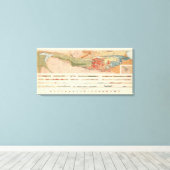 Algemene geologische kaart van het district Marque Canvas Afdruk (Insitu (Houten vloer))