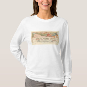 Algemene geologische kaart van het district Marque T-shirt