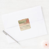 Algemene geologische kaart van het district Marque Vierkante Sticker (Envelop)