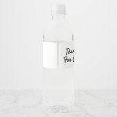 Algemene Gepersonaliseerde Waterfles Etiket (Achterkant)