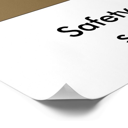 Algemene gezondheids- en veiligheidsdrempel 001 poster (Hoek)