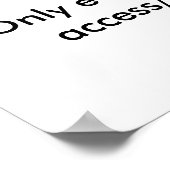 Algemene gezondheids- en veiligheidsdrempel 004 poster (Hoek)