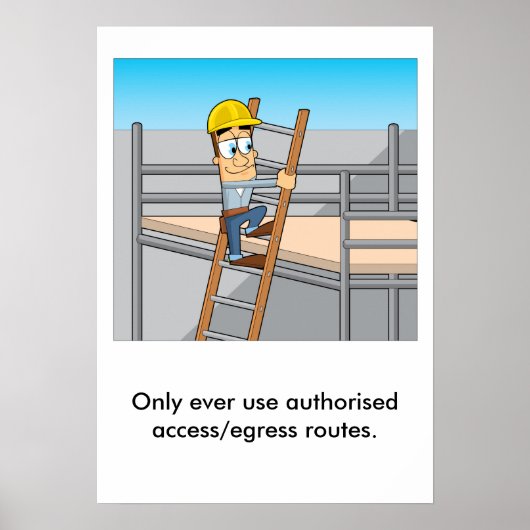 Algemene gezondheids- en veiligheidsdrempel 004 poster (Voorkant)