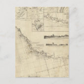 Algemene grafiek van de kusten van Brazilië Briefkaart (Voorkant)