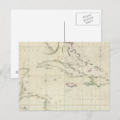 Algemene Grafiek van de West Indies Briefkaart (Voorkant / Achterkant)