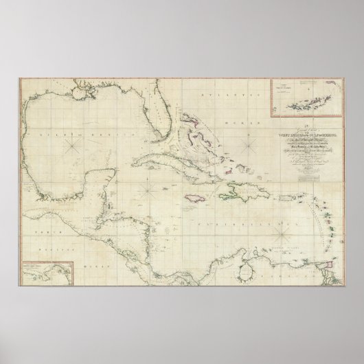 Algemene Grafiek van de West Indies Poster (Voorkant)