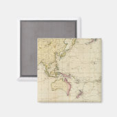 Algemene historische kaart magneet (Voorkant / Achterkant)