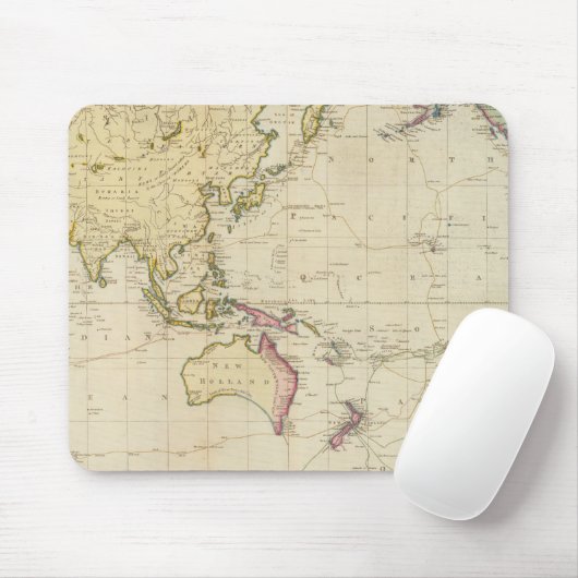 Algemene historische kaart muismat (Met muis)