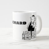 Algemene Huizen Bouwer Cartoon Grote Koffiekop (Voorkant rechts)