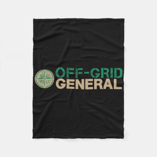 Algemene humor voor personeel van off-grid gezinsk fleece deken (Voorkant)