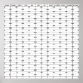 algemene jaarplanner poster (Voorkant)