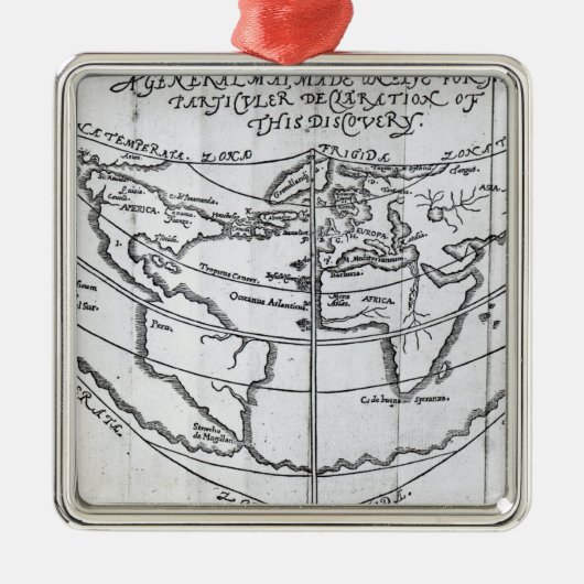 Algemene kaart metalen ornament (Voorkant)