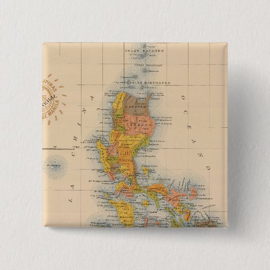 Algemene kaart nr. 2 vierkante button 5,1 cm (Voorkant)