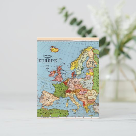 Algemene kaart van de  Europa 20e eeuw (Staand voorkant)