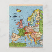 Algemene kaart van de  Europa 20e eeuw (Voorkant)