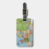 Algemene kaart van de Europa 20e eeuw Bagagelabel (Voorkant verticaal)