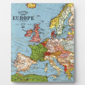 Algemene kaart van de  Europa 20e eeuw Fotoplaat (Voorkant)