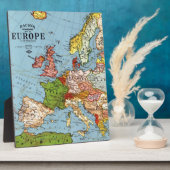 Algemene kaart van de  Europa 20e eeuw Fotoplaat (Zijkant)