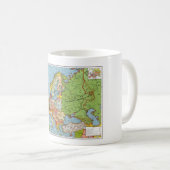 Algemene kaart van de  Europa 20e eeuw Koffiemok (Voorkant rechts)