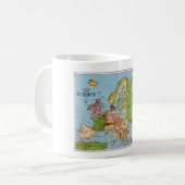 Algemene kaart van de  Europa 20e eeuw Koffiemok (Voorkant links)