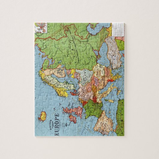Algemene kaart van de  Europa 20e eeuw Legpuzzel (Verticaal)