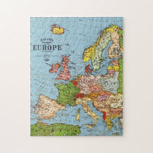 Algemene kaart van de  Europa 20e eeuw Legpuzzel
