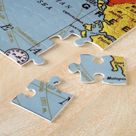 Algemene kaart van de  Europa 20e eeuw Legpuzzel (Zijkant)