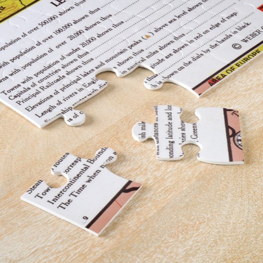 Algemene kaart van de  Europa 20e eeuw Legpuzzel (Zijkant)