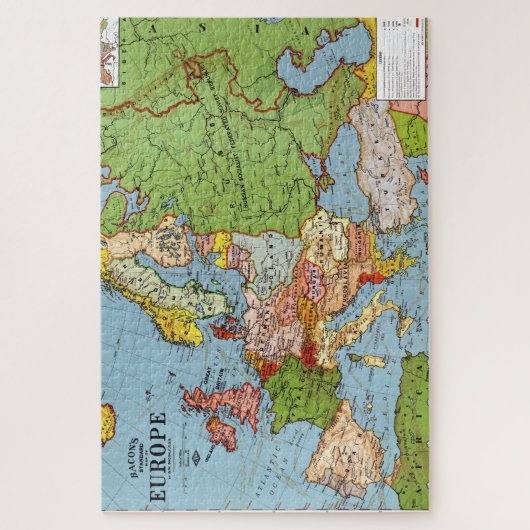 Algemene kaart van de  Europa 20e eeuw Legpuzzel (Verticaal)
