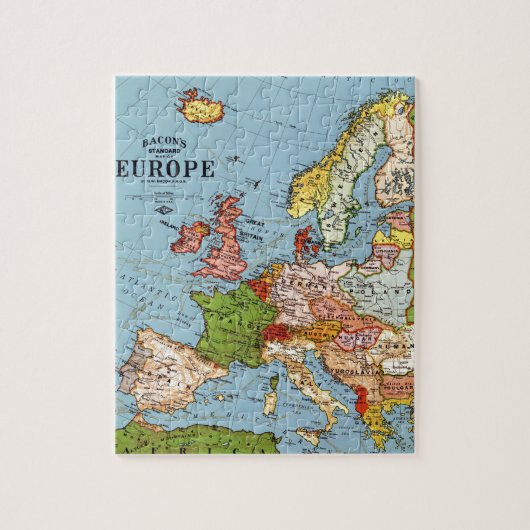 Algemene kaart van de  Europa 20e eeuw Legpuzzel (Verticaal)