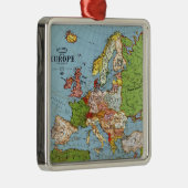 Algemene kaart van de  Europa 20e eeuw Metalen Ornament (Rechts)
