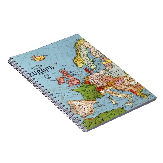 Algemene kaart van de  Europa 20e eeuw Notitieboek (Rechterzijde)