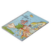 Algemene kaart van de  Europa 20e eeuw Notitieboek (Linkerzijde)